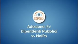 Adesione dei dipendenti pubblici su NoiPA [upl. by Baal]