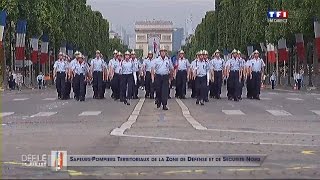 Défilé des SapeursPompiers le 14 juillet 2014 à Paris  Replay TF1 [upl. by Enna]