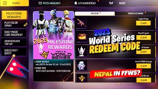 New Redeem Code 🔥 FFWS Redeem Code 2023  Nepal Slot in FFWS  Top Changes in OB41 Update [upl. by Einned533]