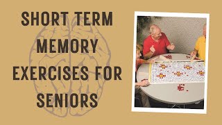 Short Term Memory Exercises For Seniors [upl. by Tennaj]