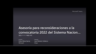 Asesoría para reconsideraciones a la convocatoria 2022 del Sistema Nacional de Investigadores 2022 [upl. by Ahsikan]