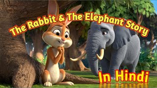 Cartoon Animation Video The Rabbit amp The Elephant Story In Hindi 🔎💕 [upl. by Alanah]