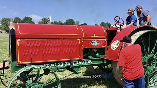 EmersonBrantingham Big Four 2035 Threshing [upl. by Joletta540]