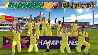 Haydos 380 IPL final match gameplay  Haydos 380 cricket gameplay  Wcc3 NPL final match gameplay [upl. by Wanda179]