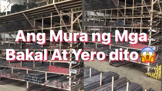 Ang Mura Ng Mga Bakal at yero dito’Pricelist ng mga tubular c purlins hardiflex at color roof [upl. by Edlyn]