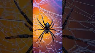 The Spiders Secret How They Avoid Getting Stuck in Webs spider animals nature shorts trending [upl. by Alaet]