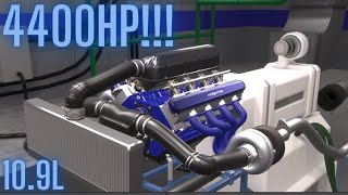 HUGE POWER PUSHROD V8  Automation the car company tycoon [upl. by Zara482]