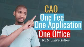 KZN Universities How to apply through CAO [upl. by Mikiso508]