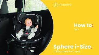 Sphere iSize Car Seat  How to spin  Ickle Bubba [upl. by Yrallih68]