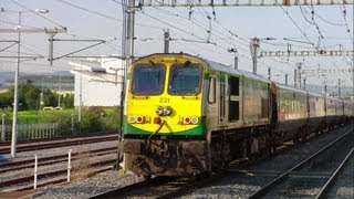 Irish Rail Class 201 231  Enterprise passing through Clontarf Road station [upl. by Milissent]