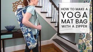 How to Make a Yoga Mat Bag [upl. by Hodess]