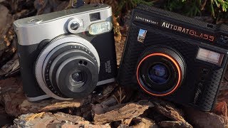 Lomo Instant Automat Glass VS Fujifilm Instax Mini 90 English subtitles [upl. by Odlonra]