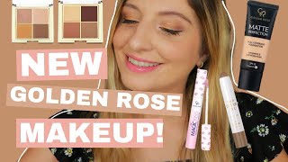 TESTING OUT NEW GOLDEN ROSE MAKEUP  KezziesCorner [upl. by Arlyn954]