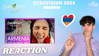 🇦🇲REACTION  Ladaniva  Jako Armenia Eurovision 2024 [upl. by Airolg88]