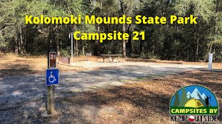 Kolomoki Mounds State Park Campsite 21  Campsite Review for Georgia State Parks [upl. by Burner178]