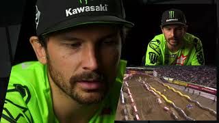 Supercross Moments  Jason Anderson Wins In Oakland [upl. by Odlauso]