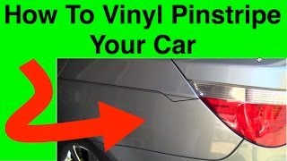 How To Pinstripe  Learn To Pinstripe Your Car  Simple Vinyl Pin Striping Techniques [upl. by Ehtyaf657]