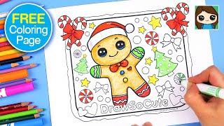 Christmas Coloring Page 🎄 FREE Printable [upl. by Illac]