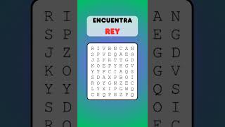 Sopa de Letras Encuentra REY [upl. by Lledra]