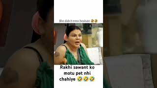 Big Boss Rakhi Sawant 🤣🤣 youtubeshorts trendingshorts short comedy [upl. by Ytitsahc105]