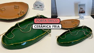 PORTA TRECOJOIAS COM CERÂMICA FRIA [upl. by Tiebout]