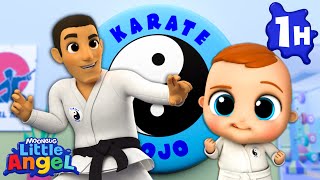 Karate Song  Little Angel  Nursery Rhymes [upl. by Glynas993]