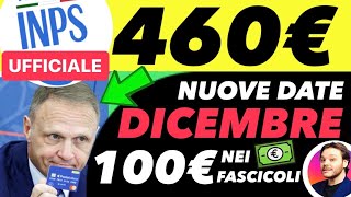 INPS UFFICIALE🔴DOMANI 460€✅DEDICATA A TE🎄BONUS BENZINA ⛽️ ALTRI 100€ NEI FASCICOLI [upl. by Eilrahs]