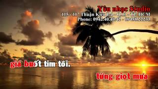 KARAOKE HD Lặng Yên Beat Thùy Chi YouTube [upl. by Novoj]