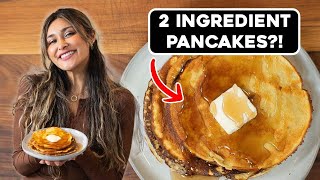 Pancakes with Just 2 Ingredients Keto Low Carb and Low Calorie [upl. by Neivad]