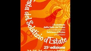 Ecoistituto della Valle del Ticino  Festa Solstizio dEstate 2016 [upl. by Wong]