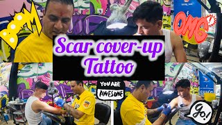 SCRA COVER UP TATTOO VLOGTATTOODEHRADUN vlog tattoo trending youtube vlogs [upl. by Fritz]