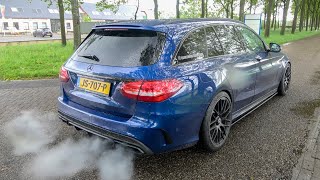 Mercedes C63S AMG Estate with iNNOTECH Performance Exhaust  LOUD Revs Accelerations Tunnelrun Etc [upl. by Euqirrne]