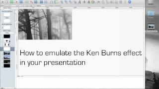 Keynote tutorial How to create a Ken Burns Effect [upl. by Aehcim200]