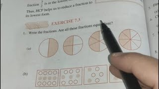 Ncert class 6th Maths  Chapter 7 Ex 73 Fractions Solutions [upl. by Blisse]