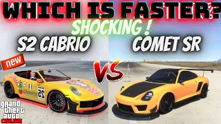 COMET S2 CABRIO VS COMET SR GTA Online  Which is Faster [upl. by Mailli]