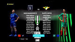 PES 2013 KONFERANS LİGİ MODU 2025  BAŞAKŞEHİR🆚RAPİD WİEN [upl. by Olecram]