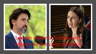 Schwab students Trudeau and Ardern use the same playbook [upl. by Seamus]