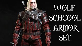 Mastercrafted Wolf School Gear Set Showcase  Looks  Fight Experience   The Witcher 3 [upl. by Bernita]