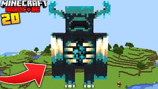 I Built a WARDEN STATUE in Minecraft Hardcore [upl. by Manya735]