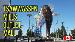 Tsawwassen Mills  Mega Outlet Mall Walk  Delta BC Canada [upl. by Eynahpets183]