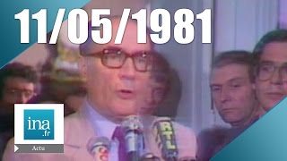 20h Antenne 2 du 11 mai 1981  Election de François Mitterrand  Archive INA [upl. by Oileduab]