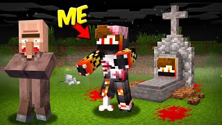 i Became Zombie For 24 Hours In Minecraft [upl. by Atnwahs]