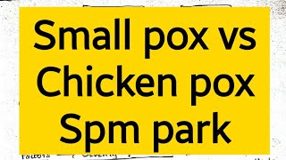 Smallpox and chicken pox differences spm  Park community medicine 6minutemedico [upl. by Sanfred]