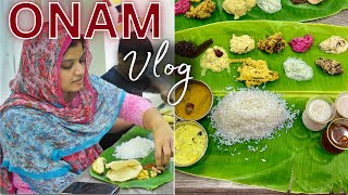 Onam 2023  Preparing Onam Sadhya Recipes  Vegetarian Meal  Family Vlog  Easy Sambar  Paayasam [upl. by Hyacinthe]