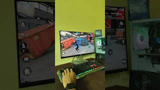 😎🔥 FREE FIRE PC HANDCAM VIDEO ⚡😱  trending shorts freefire [upl. by Ennairol]