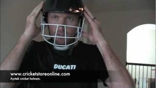 Ayrtek cricket helmet video review as worn by Carberry in the Ashes down under [upl. by Spracklen]