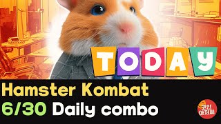 Hamster Kombat today 30th June Daily combo cards [upl. by Fabiolas875]