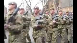 Mercian Regiment Parade on Remembrance Day 2010  Chester City Centre [upl. by Nyrehtac]