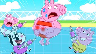 OMGWhats going on at Peppa Pigs swimming pool  Funny Peppa Pig Try Not To Laugh [upl. by Leontina]