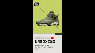 Jordan 6 Retro Travis Scott  CN1084200 Sneakers Unboxing shorts [upl. by Douty]